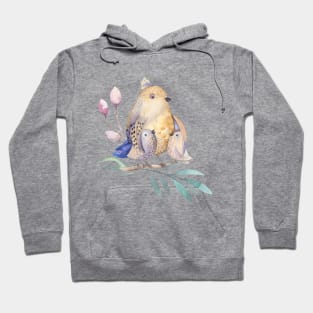 Cute Bird Family Hoodie